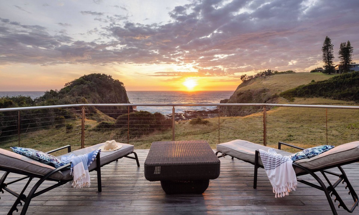 Scotts Head House | Absolute waterfront beach house with massive deck - family and dog friendly