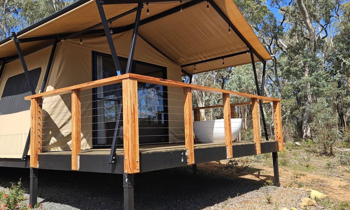 Running Stream RV Rental | Akuna Estate (Wombat) Adults Only Glamping