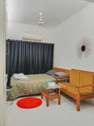 Basundhara Residential Area Apartment | Cheapest Cozy Studio Apartment Tv Ac Netflix