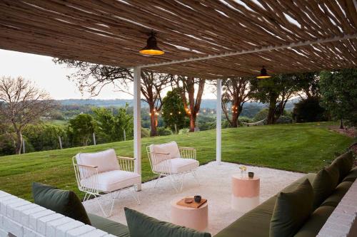 Myocum House | Hidden Byron - designer hinterland oasis with pool, fireplace and firepit
