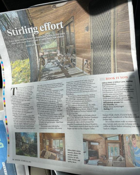 Stirling Bed & Breakfast | Hilltop
