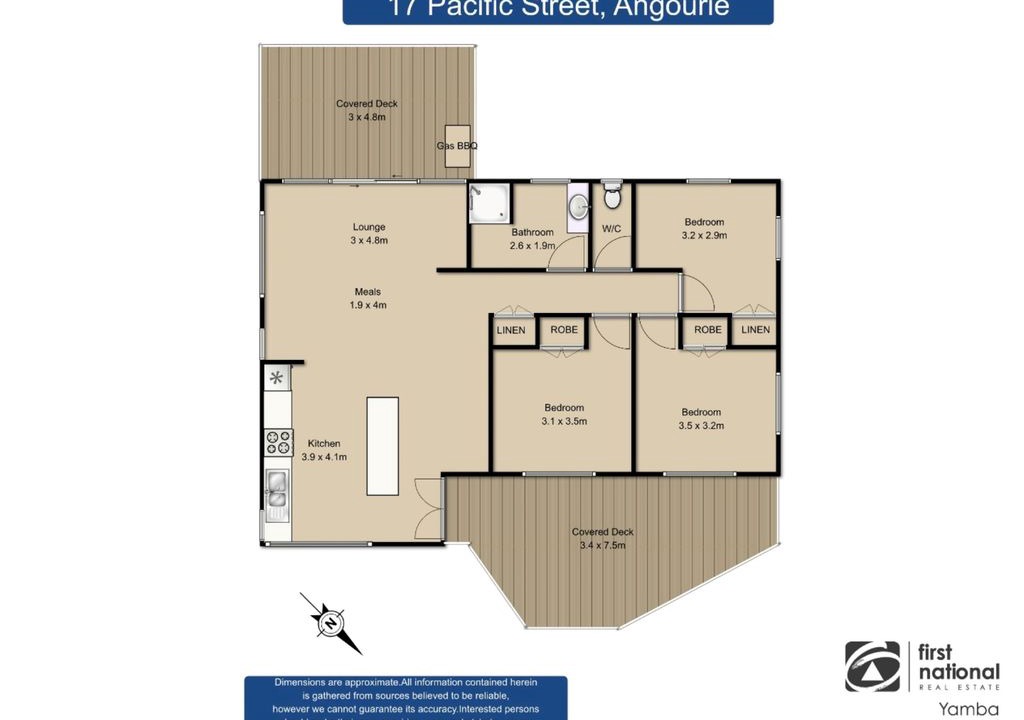 Angourie House | Jinalong 17 Pacific Street Family home great views.