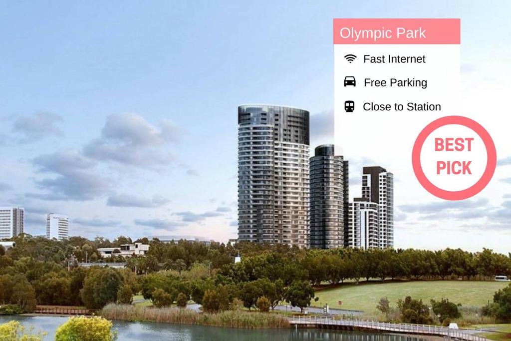 Sydney Olympic Park Apartment | Luxury 2 Bed 2 Bath CITY VIEW APT @ Olympic Park