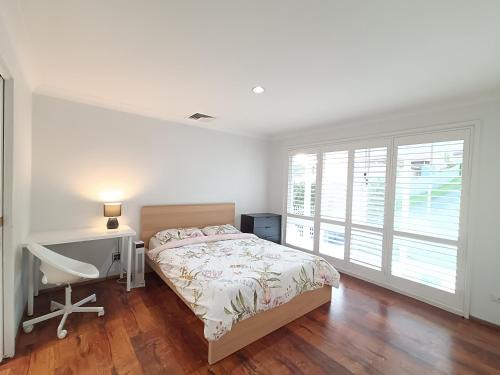 Baulkham Hills House | Peaceful Room with Attached Bathroom in Modern, Baulkham Hills Home - BH0