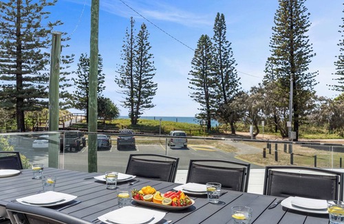 Buddina House | Beachfront at Buddina with Heated Pool & Sea Views