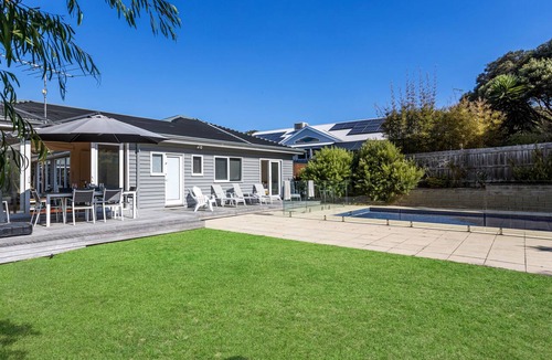 Rye House | Bluetopia - Contemporary coastal beach house with solar heated pool