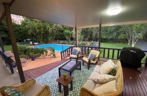 Boambee House | Boambee Retreat - 4 Bedroom Home with Pool near Beach sleeps 8
