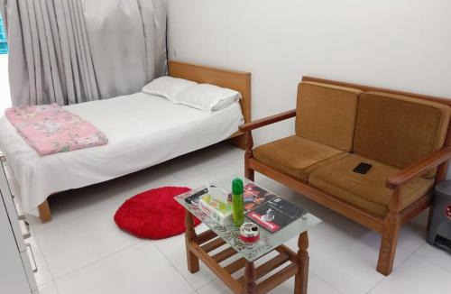 Basundhara Residential Area Apartment | Cheapest Cozy Studio Apartment Tv Ac Netflix