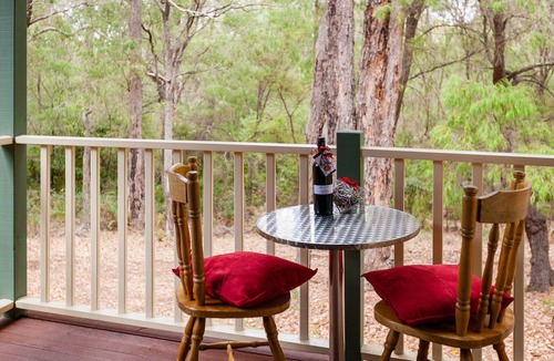 Margaret River Ski Chalet | Cozy Studio Chalet perfect for couples and a veranda overlooking the bushland