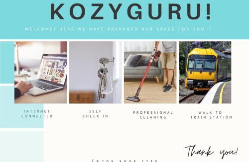 Holroyd Apartment | KozyGuru | Merrylands | Balcony Chic with Parking
