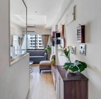 Kurla Apartment | Lily Modern Studio in BKC Pool Wi-Fi Kitchen