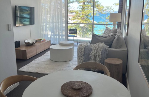 Manly Apartment | Luxe Manly Beachfront Apartment with Harbour Views & Free Parking