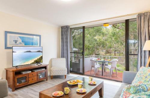 Nelson Bay Apartment | Mistral Court 13 walk across to Little Beach