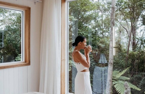 Foxground Cabin | Rainforest Retreat YIN Tiny Home with Ocean Views