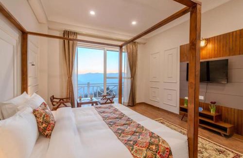 Theog Villa | SaffronStays Alpine Blue, Theog - 6BR Villa with Valley Views