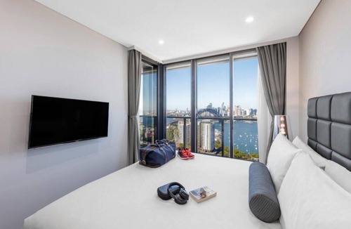 North Sydney Apartment | Stylish 2BR Harbour View Suite with Balcony