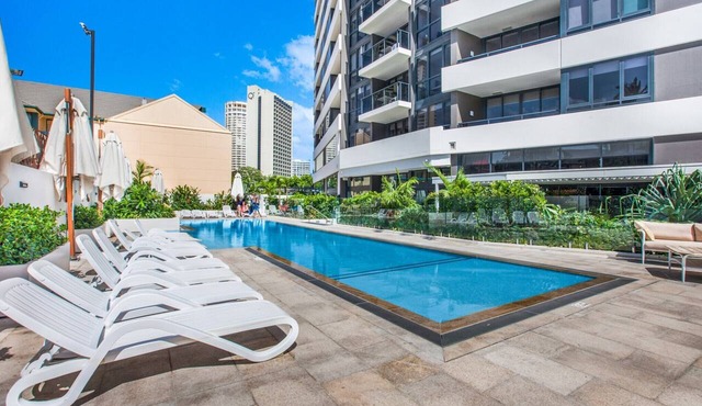 2-Bed Beach Apartment with Pool, Parking & Balcony