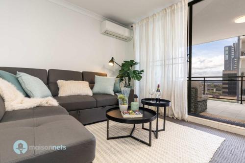 2BR Central Parramatta Balcony and Parking