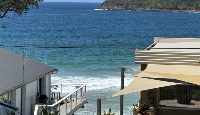 Across the road from the beach, great view, off street parking 4 cars & a boat