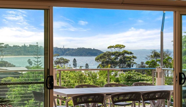 Aerial Blue Mollymook - Ocean Views, Spacious & Wood Fireplace