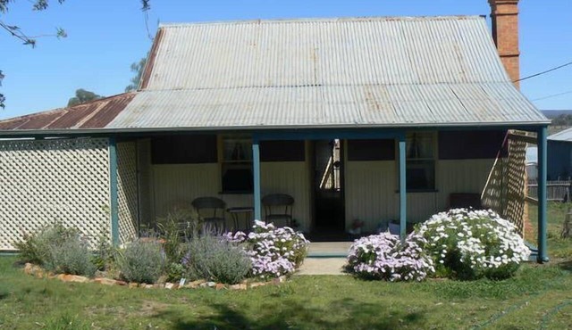 Historical workers cottage in the Main Street of Texas