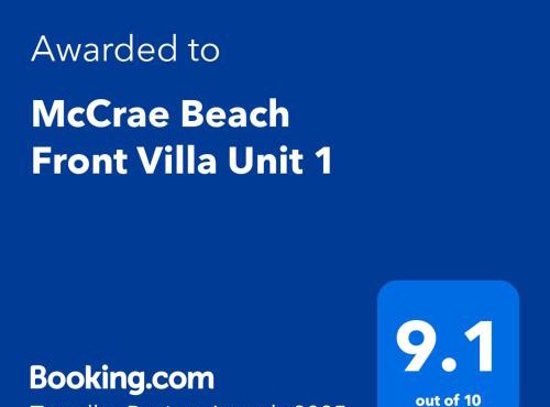 McCrae Beach Front Villa Unit 1