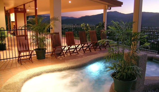 Panoramic views set on the highest point of town.
