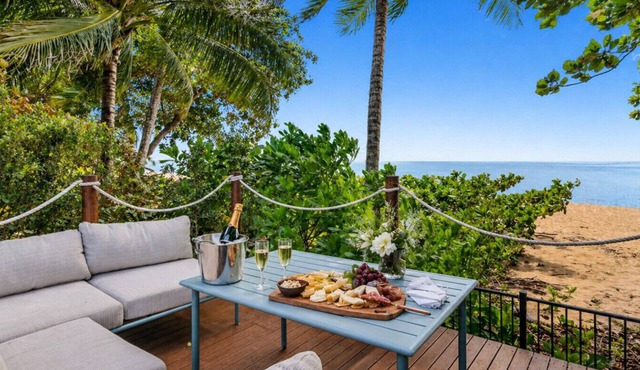 Sandveil | Absolute Beachfront Access Home with Pool, Ocean Views & Family Space