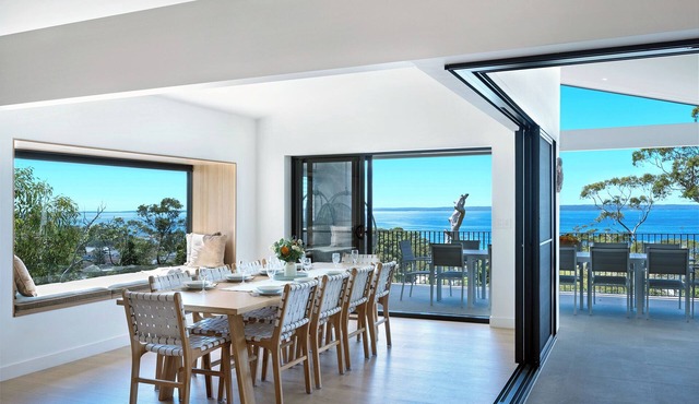VUE: Spectacular luxury, designer home with panoramic Jervis Bay ocean views